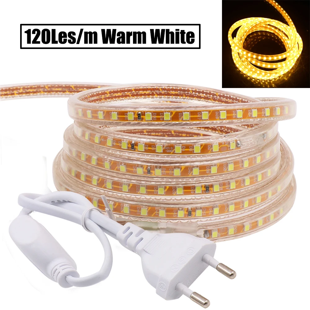 

XUNATA 276LED/м трёхрядная светодиодная лента 220В для домашнего декора