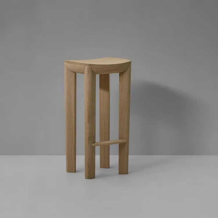 Фото Стильный барный стул yj-Weathered Espresso and Grey для барной стойки: комфорт и элегантность №2