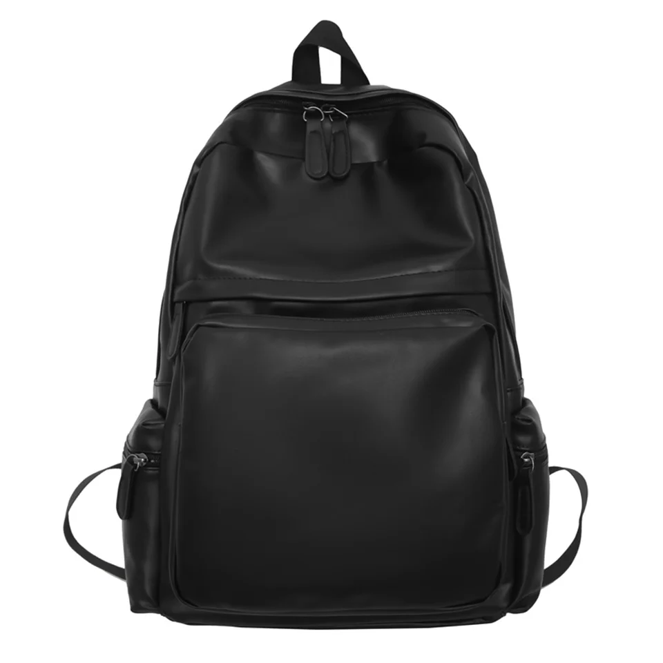 

Pu Waterproof Women Backpack Zipper School Bag For Teenagers Small Shoulder Female Rucksack