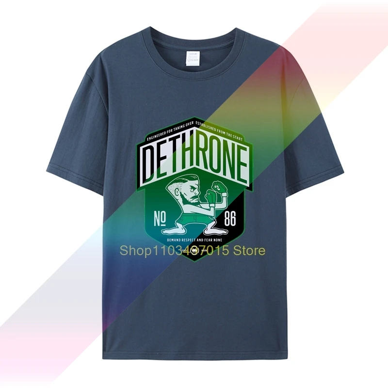 Новейшая футболка Dethrone Conor McGregor Dublin Walk Out 2019 мужская брендовая качественная