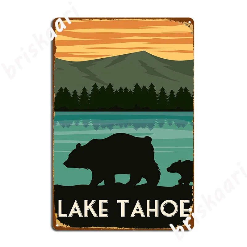 

Металлический знак озера Тахо, национального парка, Постер клуба, бара, настенный паб, персонализированный жестяной знак, постер