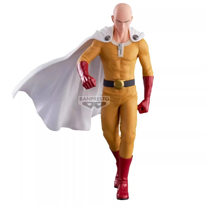 Фото Bandai Original Banpresto Аниме ONE PUNCH-MAN Сайтама Бариста ПВХ Фигурка Модель Коллекционные Игрушки №2