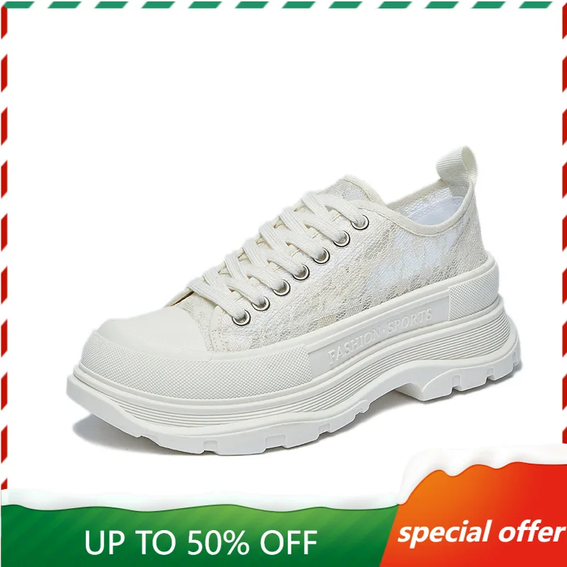 

Кеды женские сетчатые в Корейском стиле, повседневные кроссовки для бега, Вулканизированная подошва, модная повседневная обувь, лето-осень 2023