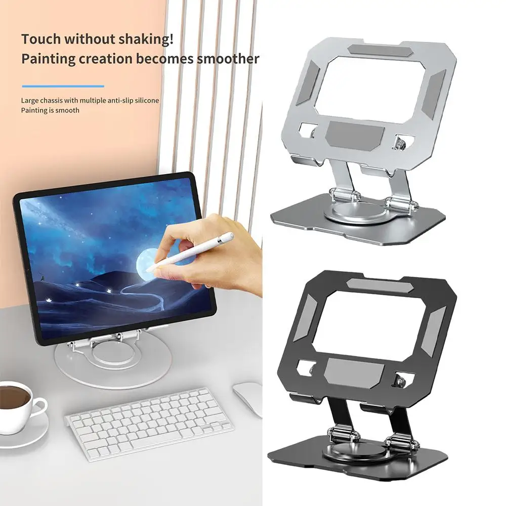 

Portable Metal Tablet Support Stand 360 Degree Rotating Folding Phone Holder For IPad Tablet Brac P8R3