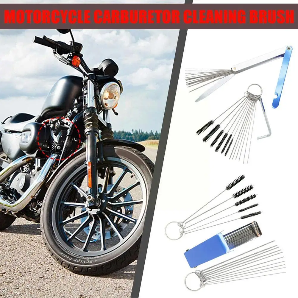 

Carbon Dirt Carb Jet Cleaning Needles Brushes Tool Set Carburetor Wire Cleaner Remove Set For Motorcycle ATV Chainsaw Parts I9Z6