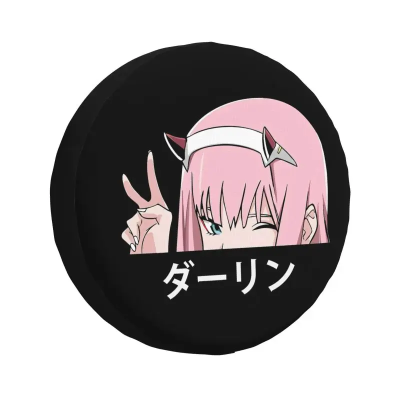 

Darling In The Franxx Zero Two Spare Wheel Tire Cover for Honda CRV Jeep RV SUV 4WD 4x4 Vehicle Accessories 14" 15" 16" 17"