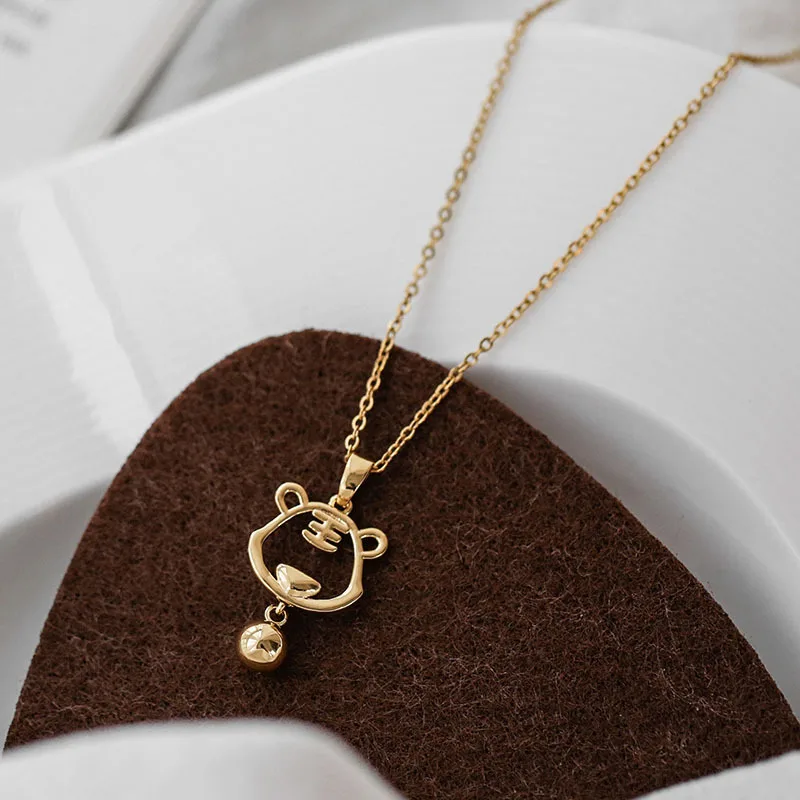 

Fashion Little Tiger Pendant Lucky Necklace For Women 2022 New Girl Birthday Party Gift Jewelry