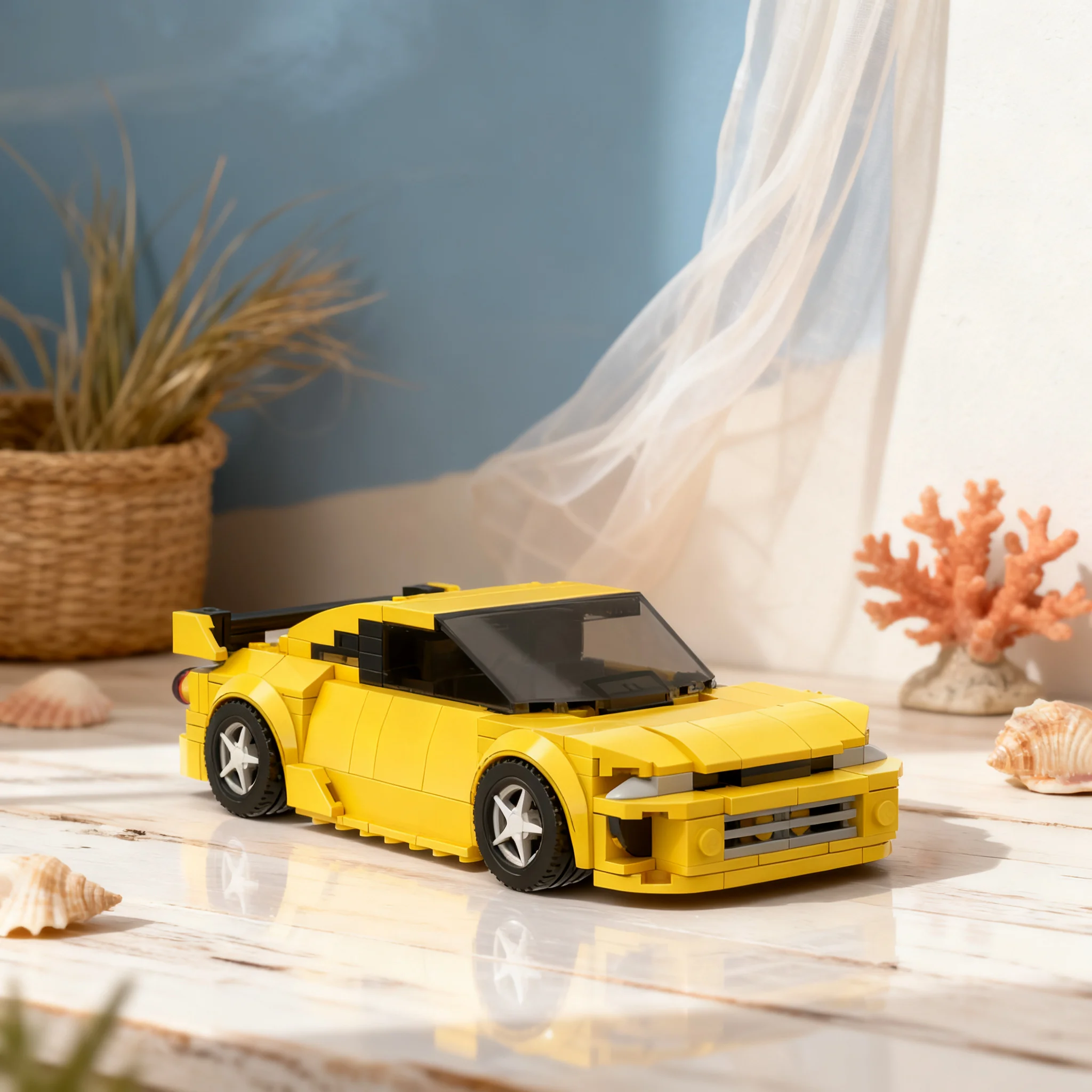 Фото 300 деталей MOC City Champions: Японский спорткар Nismo 400R R33, модель для сборки, архитектурный конструктор, игрушка, подарок на день рождения, кирпичики №1