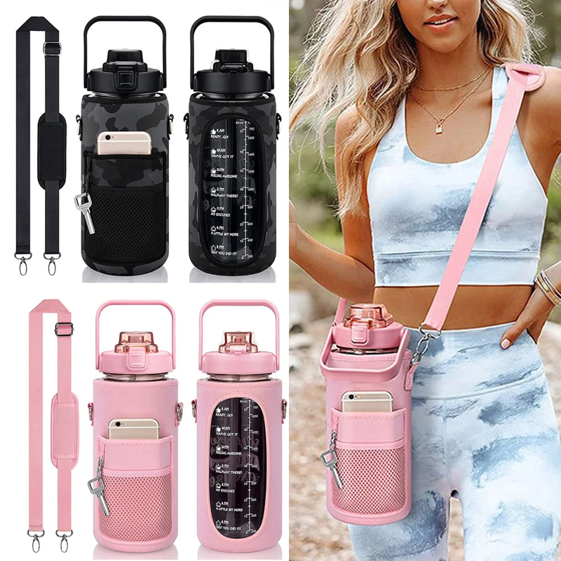 Bottle Cover 2 Liter Water Bottle Holder Bag with Strap Thermo Pouch Water Cup Cover Bottle Carrier Sleeve Bags Case Termos Agua