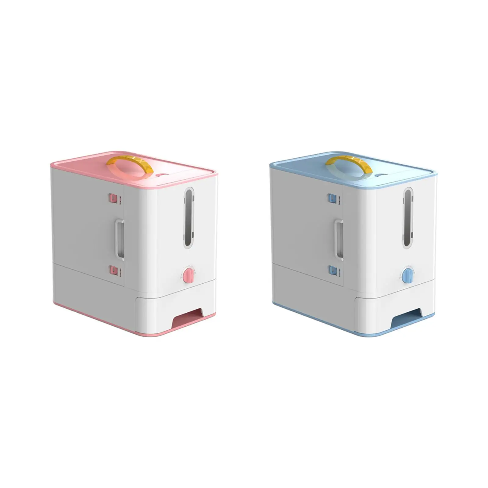 

Pet Food Storage Container with Bowl Pet Feeding Station with Handle Portable Large Capacity Pet Feeder Box Gift for Pet Owners