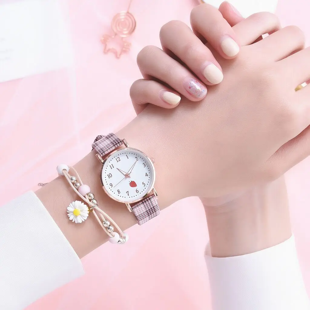 

2022 Best Verkopende Meisje Horloge Quartz Horloge Leuke Aardbei Lichtgevende Vrouwen Horloges Voor Vrouwen Relojes Para Mujer