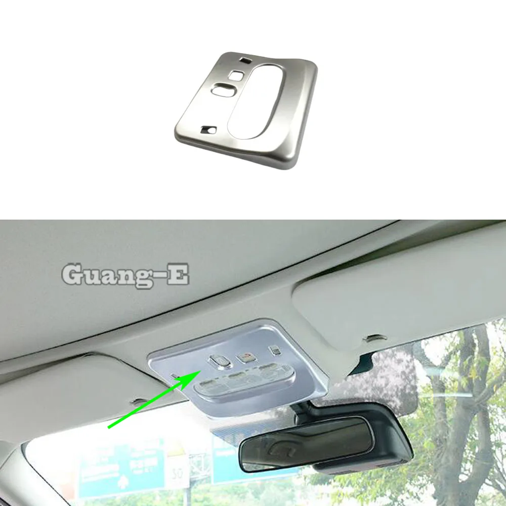 

Car Inner Stick ABS Silver Front Head Read Reading Switch Light Lamp Frame Trim For Nissan Qashqai j11 2019 2020 2021 2022 2023