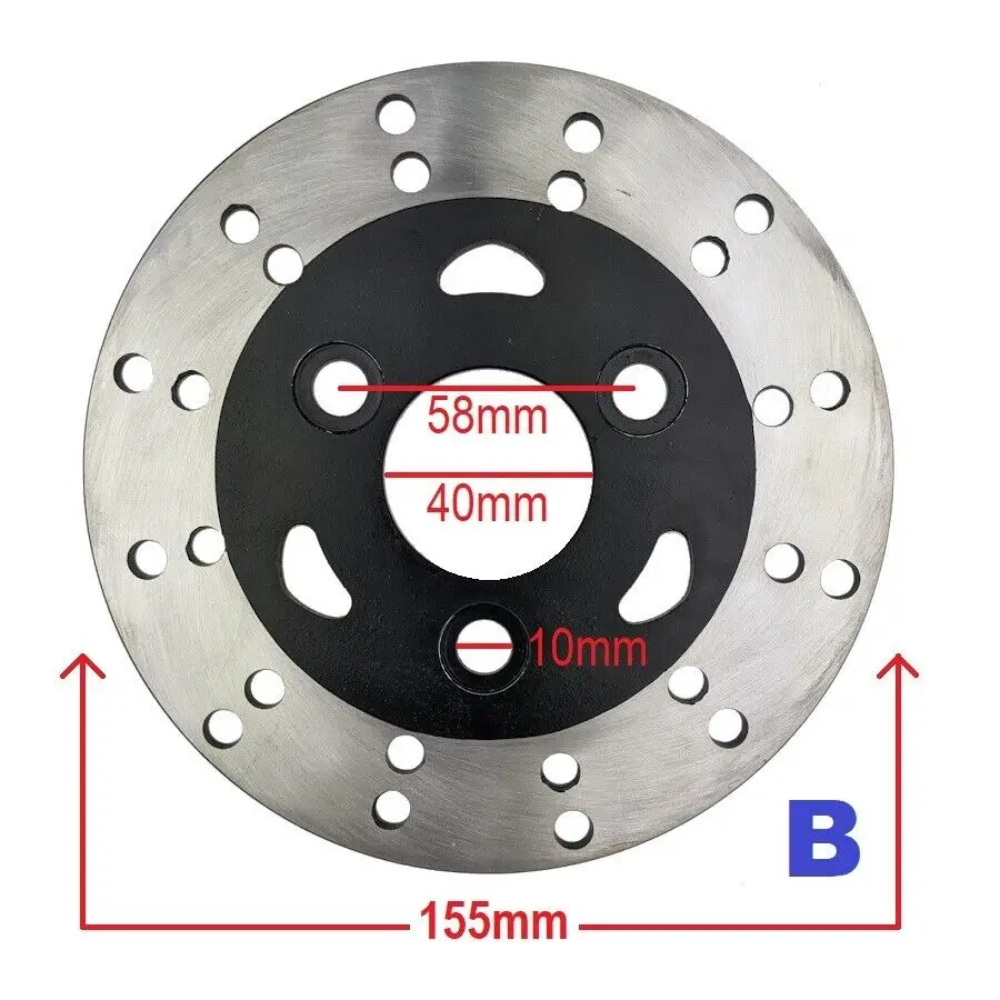 

Front Disc Brake Rotor for Gy6 50cc Moped Taotao Roketa Jonway 50QT Scooter
