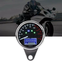 new led motorcycle tachometer universal motorcycle panel speedometer 0160kmh motorcycle digital led lcd speed gauge retro