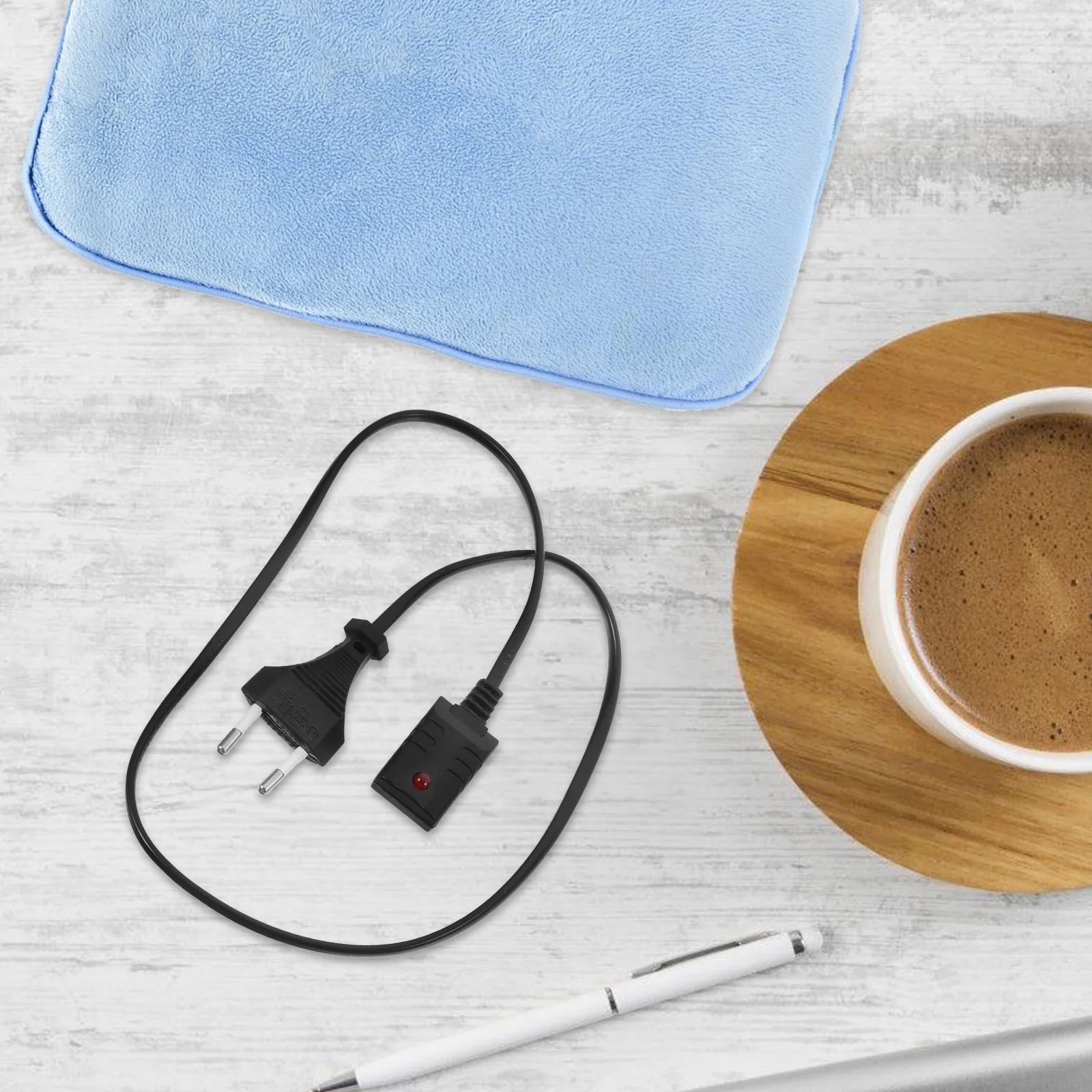 Вилка кабеля для зарядки бутылки с горячей водой электрических грелок рук