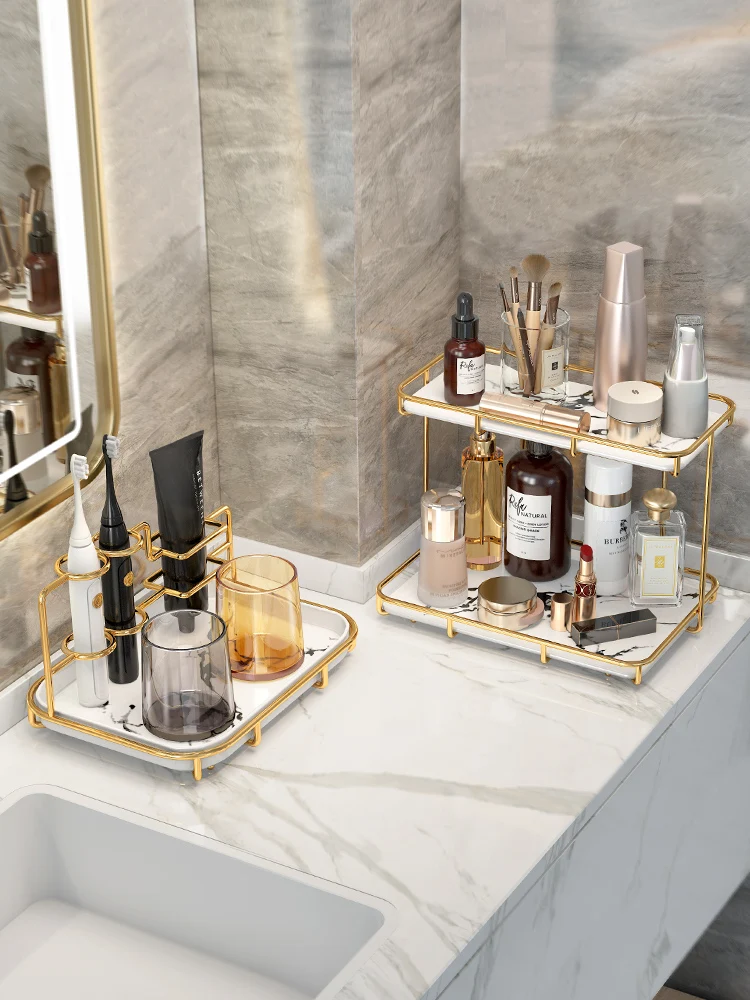 

Косметическая полка Washstand, столешница для туалета, ванной, туалета, недорогой роскошный стильный ящик для хранения, настольный Туалет