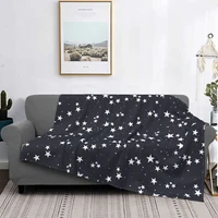 stars star blanket flannel print portable super soft blanket for home office quilt