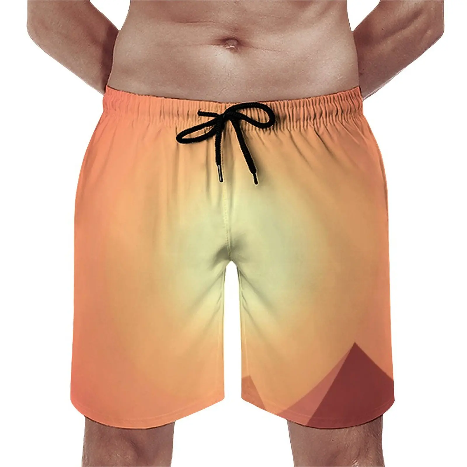 

Summer Board Shorts Desert Sun Sportswear Sunset Camel Print Board Short Pants Casual Quick Dry Beach Trunks Plus Size
