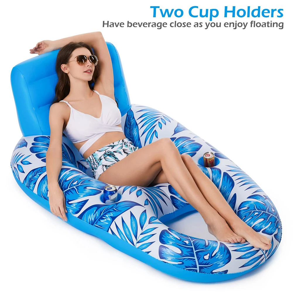 

PVC Inflatable Floating Water Hammock Summer Air Mattresses Swimming Pool Water Floating Row Lounge Chairs Pool Water Float Bed