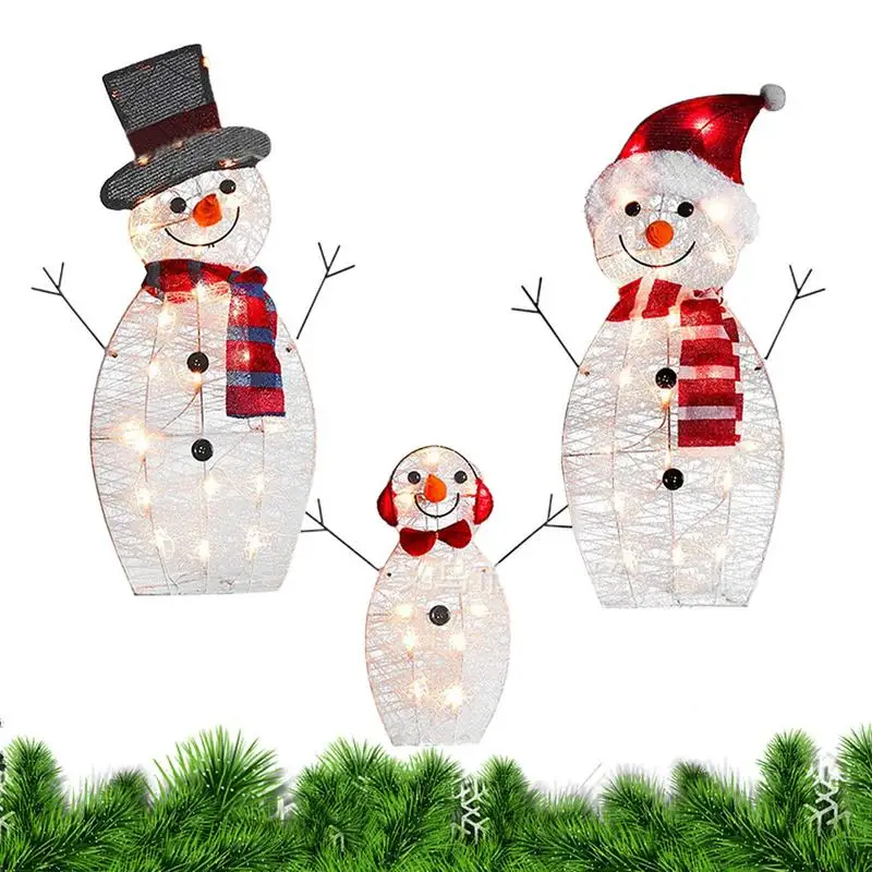 

Снеговик уличные рождественские украшения светильник ящийся снеговик рождественские украшения светильник ящийся белый складной снеговик и
