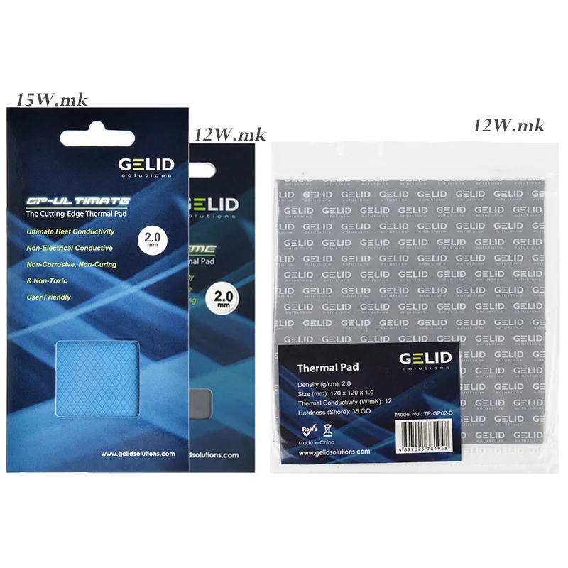 GELID GP-EXTREME 12 Вт/mk/GP-Ultimate 15 Вт/mk тепловыделение тепловой колодки для GPU карты, RAM памяти кулер, IC карты