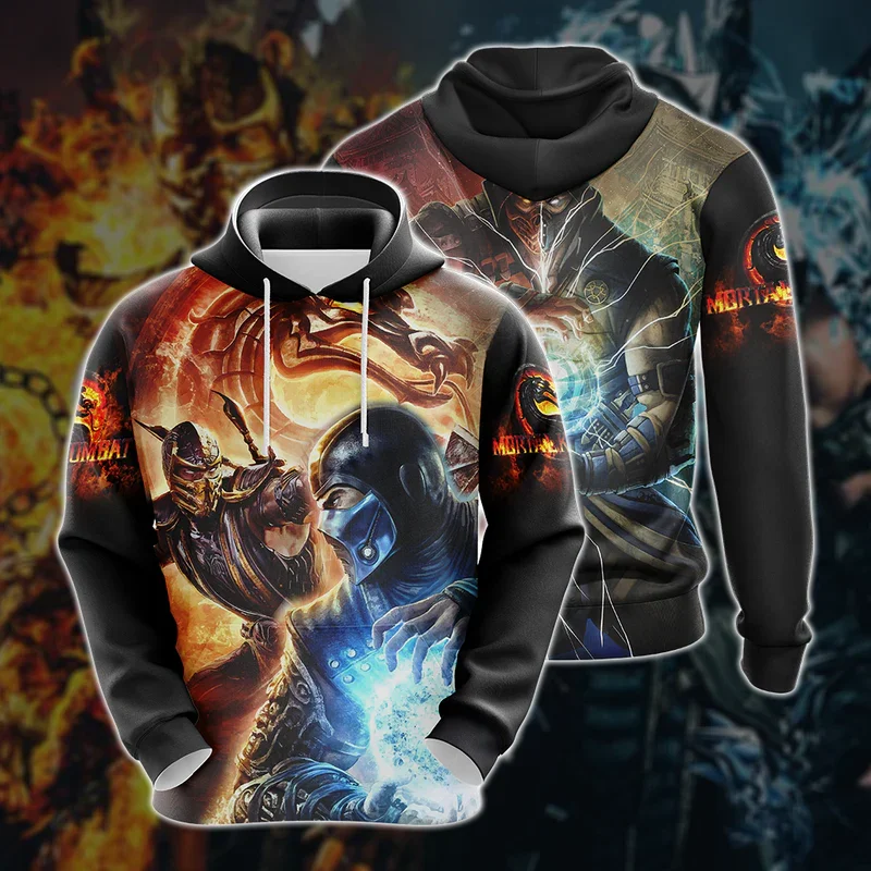 Свитшот с капюшоном в стиле игры Морталь