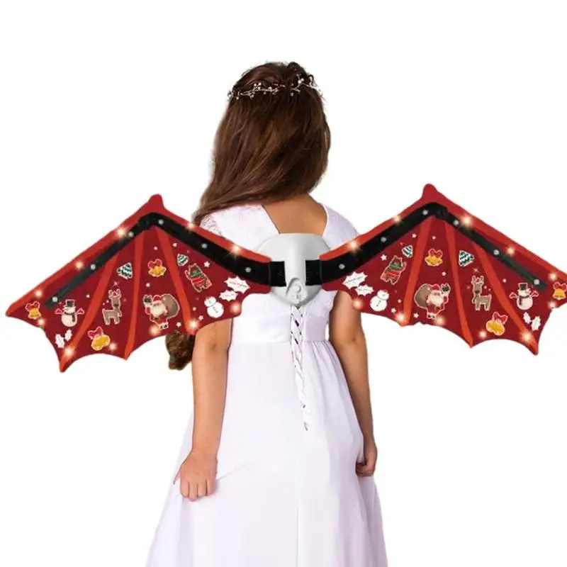 

Light Up Wings Exquisite Electric Fairy Wings Christmas Fancy Dress-Up Automatic Elf Electric Wings With Light Adjustable Angel