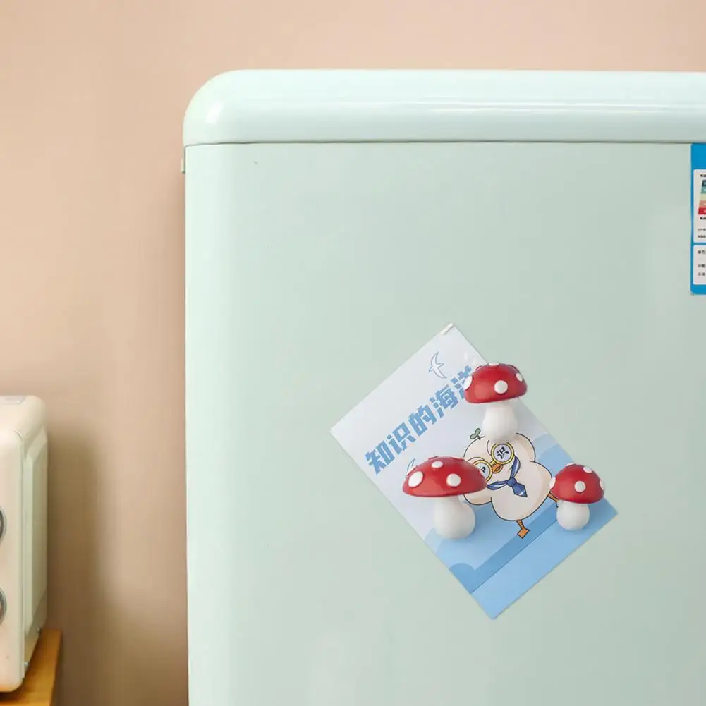 

1 набор, магнит на холодильник, Реалистичная Магнитная фигурка на холодильник, Многоразовые 3D грибы, украшение для рукоделия