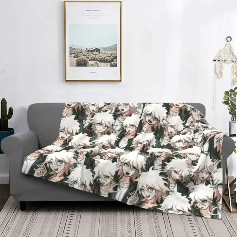 Фланелевое Одеяло Nagito komaeda с надписью hope Danganronpa забавные Пледы для кровати дивана