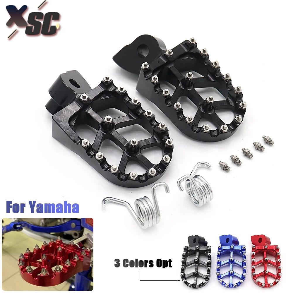 

Motorcycle Footpeg Foot Pegs Pedals Rests For Yamaha YZ YZF WR WRF YZX YZ65 YZ85 YZ125 YZ250 YZ250F WR250F WR450F Dirt Pit Bike