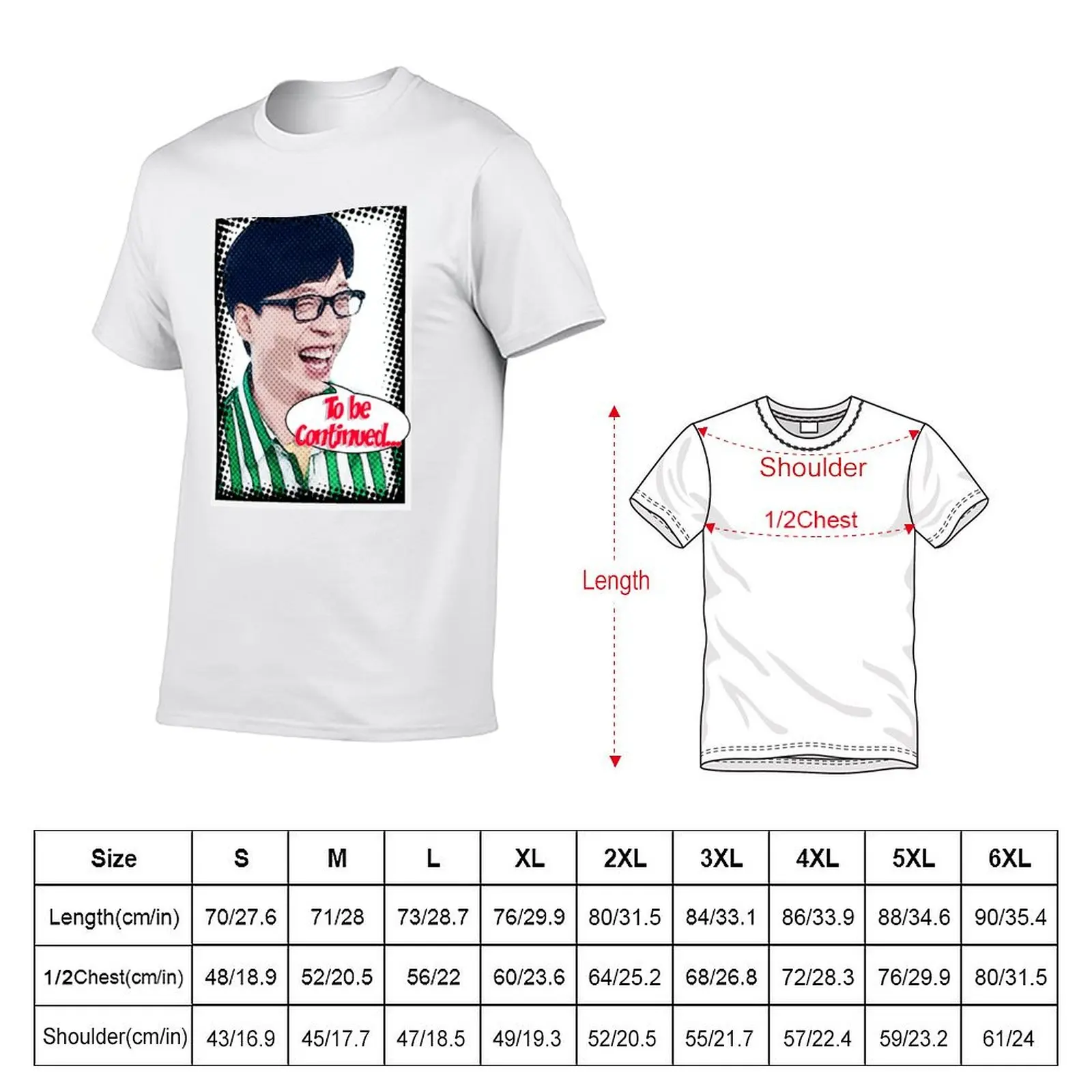 Фото Футболка Yoo Jae Suk для повседневной носки, однотонная, с коротким рукавом №2