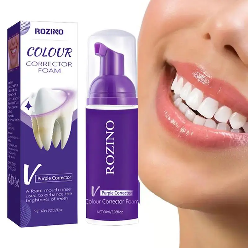 

Purple Toothpaste Color Correcting Toothpaste Teeth Cleaning And Care Raw Plant Formula With Tooth Color Correction Technology