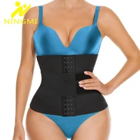 ningmi women waist trainer body shaper slimming belt belly control waist cincher corset for weight loss girdle sauna strap sport