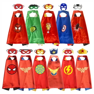 Imported Superhero Capes for Boys Girls Birthday Party Favor Dress Up Halloween Costumes Anime Cosplay