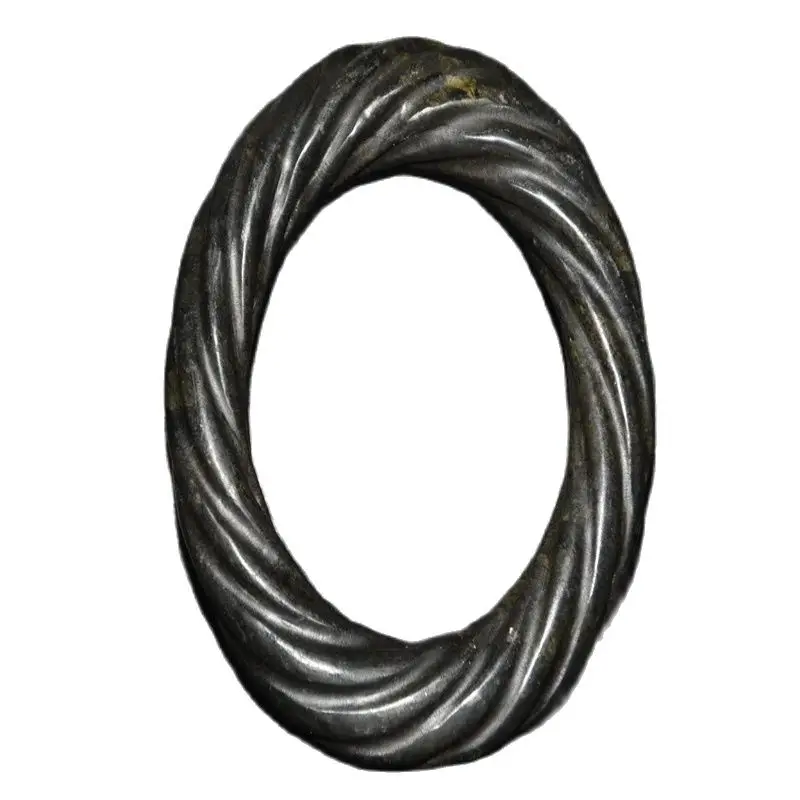 Браслет из метеорита с узором красной горы