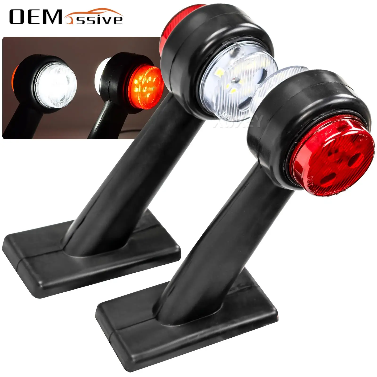 2x восстановленные боковые задние габаритные фонари лампа 12 В 24 прицеп фургон