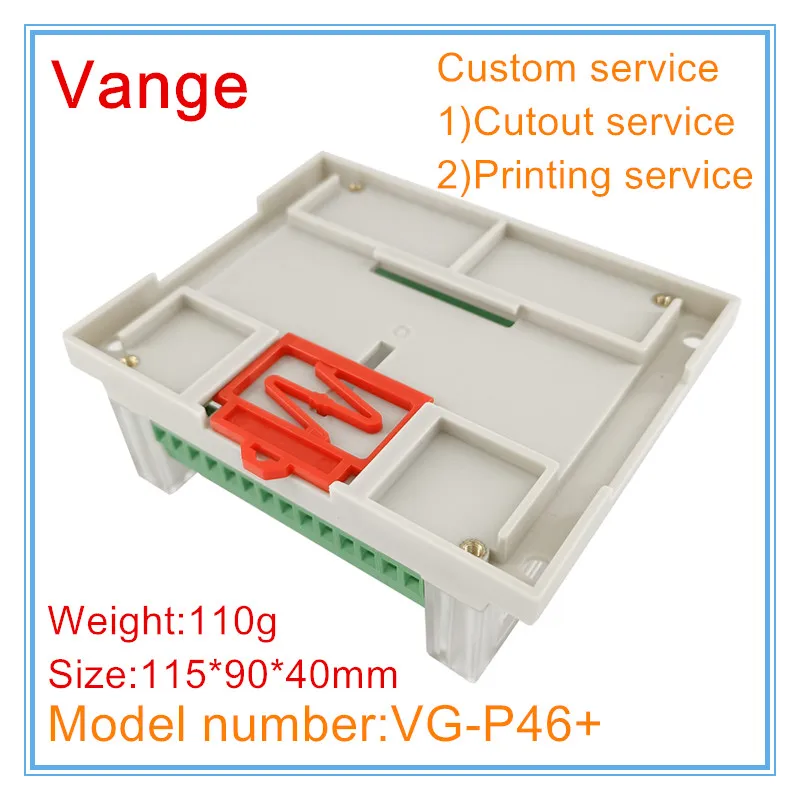 1 шт./партия коробка для электромонтажа на din-рейку с клеммной колодкой 115*90*40 мм -