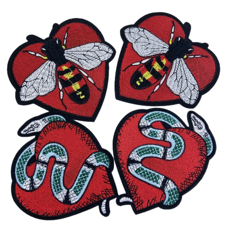 10 шт., нашивки с вышивкой в виде пчелы