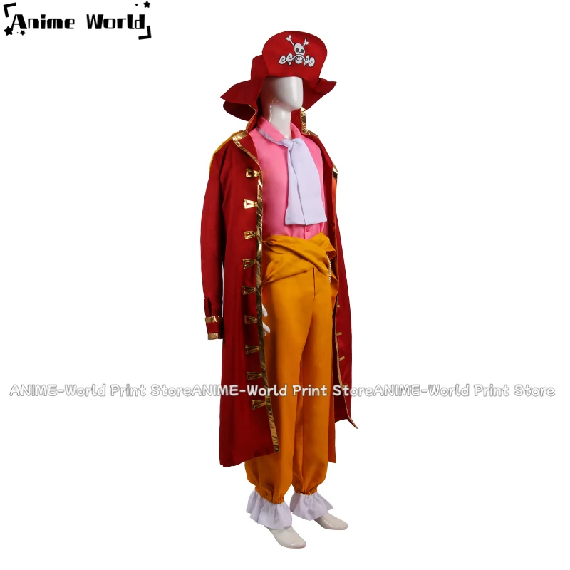 》 Индивидуальный размер костюм униформы из аниме Гол Д Роджер золотистый для