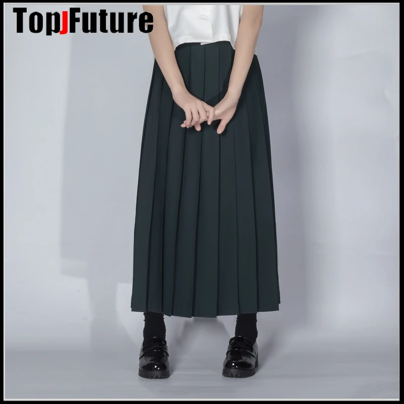 Школьная форма в японском стиле для девушек цветная сверхдлинная плиссированная