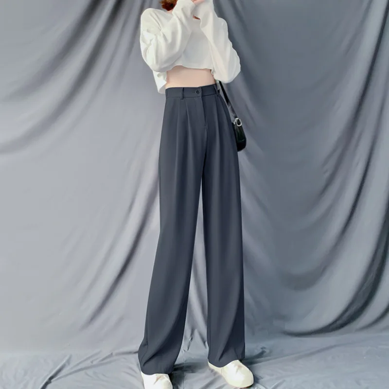 low rise jeans Wide Leg Pants Casual Cotton Linen Loose Women's Trousers Fashion Elegant Women's Trousers Hot New Spring Summer Female Pants jogger pants