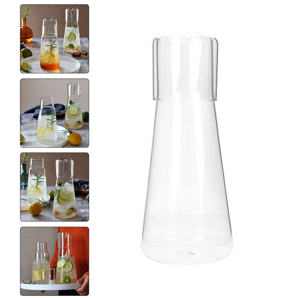 

Water Pitcher Bedside Jug Bottle Kettle Beverage Nightstand Clear Decanter Mouthwash Night Cup Drink Dispenser Tea Cold Pot Milk