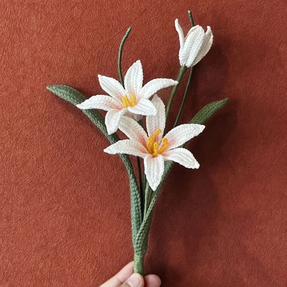 

Женский букет подружки невесты ручной работы, свадебный букет из вязаных цветов ручной работы для влюбленных CS020