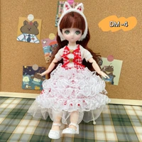 16 30cm bjd doll change dress up fashion skirt dress uniforms children diy play house toy kid girl gift