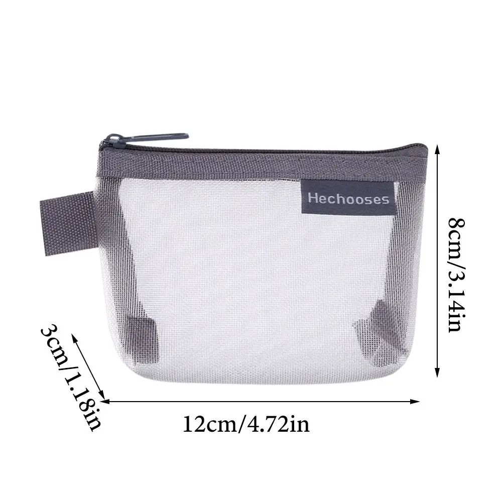 Сетчатый кошелек для монет с замком цвет в ассортименте