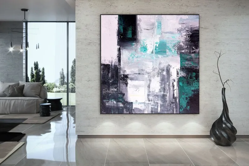 

Large Modern Wall Art Painting,Large Abstract wall art,unique painting art,large abstract art,canvas wall art Big oil painting