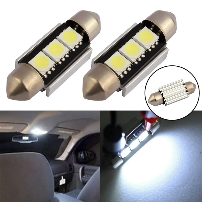

Car LED Double Pointed Light [decoded] Reading Light License Plate Light Tail