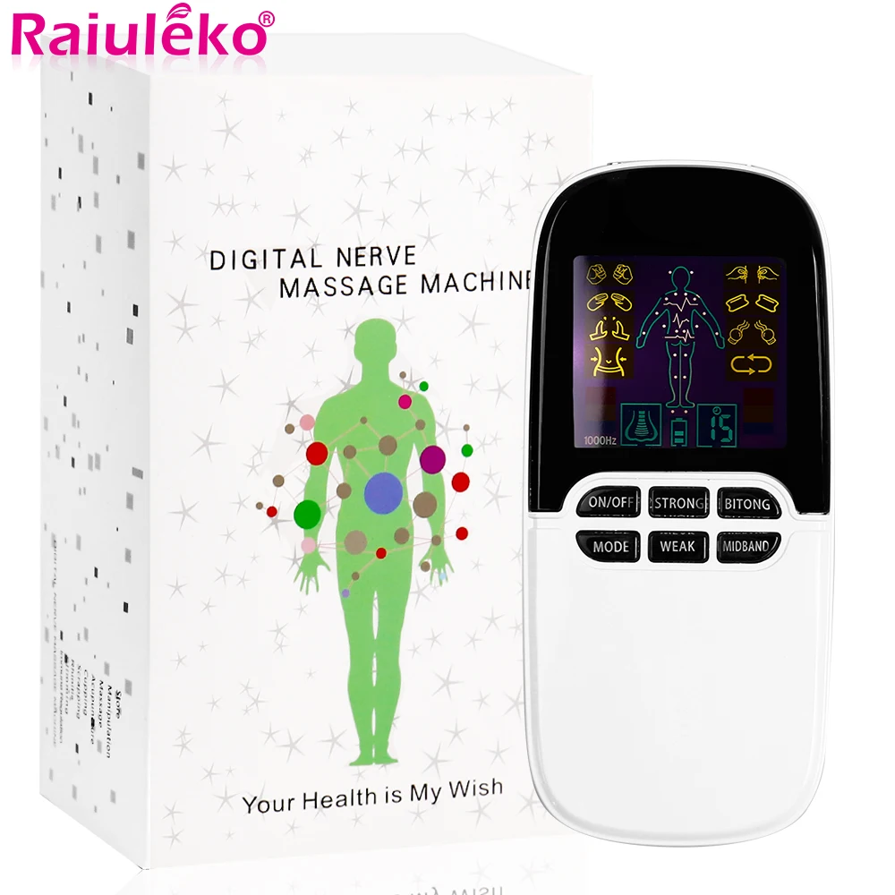 

Multi-Functional Muscle Stimulator Tens Electronic Pulse Massager Rhinitis Sinusitis Cure Digital EMS Therapy Device Pain Relief