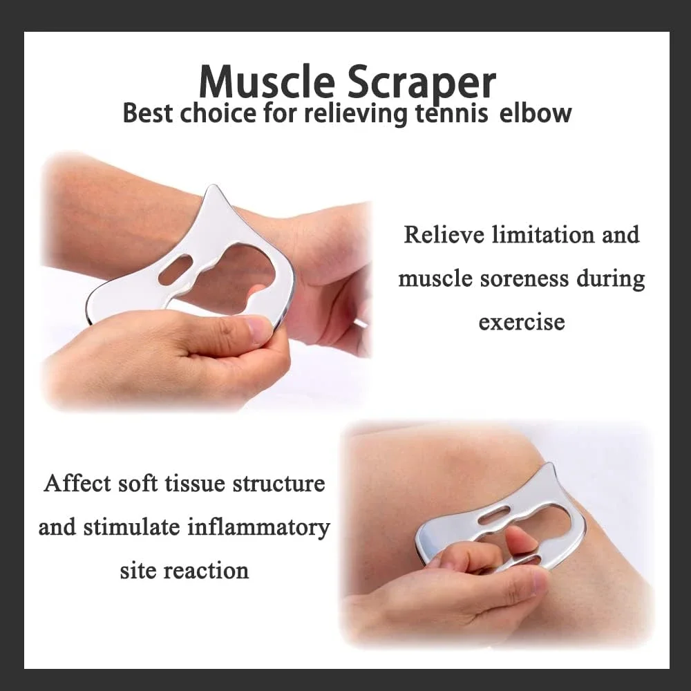 Скребок мышечный 7 в 1 набор инструментов для глубокого массажа тканей из