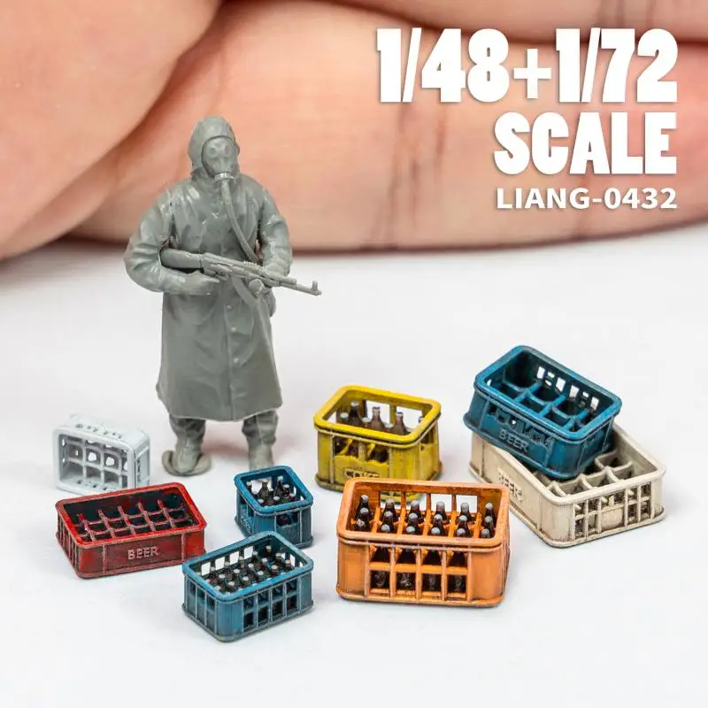 

LIANG 0432 1/48 1/72 Beer Soda Bottle Crates Modern X8